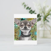Smiling Chihuahua Dog Briefkaart (Staand voorkant)