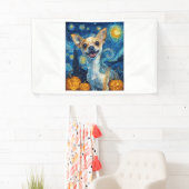 smiling chihuahua dog starry night by Van Gogh fin Spandoek (Insitu)