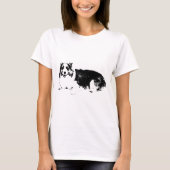Smiling Corgi at Ease T-shirt (Voorkant)