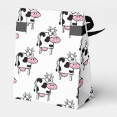 Smiling Cow Girly Animal Print Personalized Bedankdoosjes (Achterkant)
