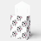 Smiling Cow Girly Animal Print Personalized Bedankdoosjes (Geopend)