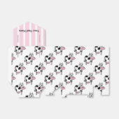 Smiling Cow Girly Animal Print Personalized Bedankdoosjes (Uitgevouwen)