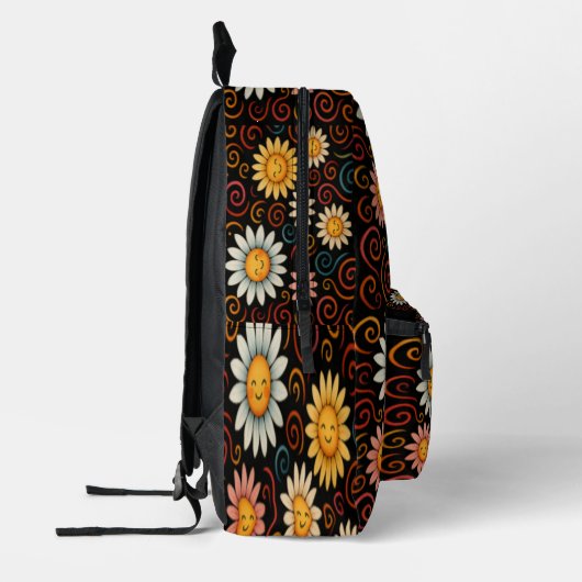 Smiling Daisies & Swirls Rugzak (Links)