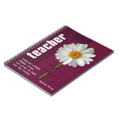 Smiling Daisy Custom Gift Notitieboek voor Docent (Linkerzijde)