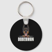Smiling Doberman Sleutelhanger (Voorkant)