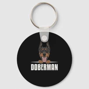 Smiling Doberman Sleutelhanger