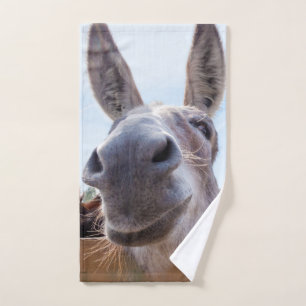 Smiling Donkey Handdoek