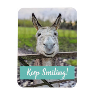 Smiling Donkey "Keep Smiling" Magnet Magneet