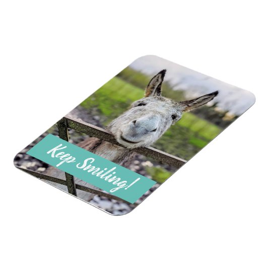 Smiling Donkey "Keep Smiling" Magnet Magneet (Linkerzijde)