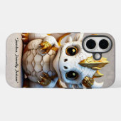 Smiling Dragon Skull beroemd gemaakt door Case-Mate iPhone Case (Achterkant (horizontaal))