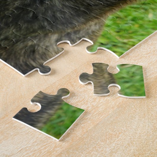 Smiling Dutch Shepherd Portrait Legpuzzel (Zijkant)