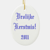 Smiling Dutchman-versiering Keramisch Ornament (Achterkant)