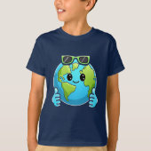 Smiling Earth Kinderen T-shirt Fun Planet (Voorkant)