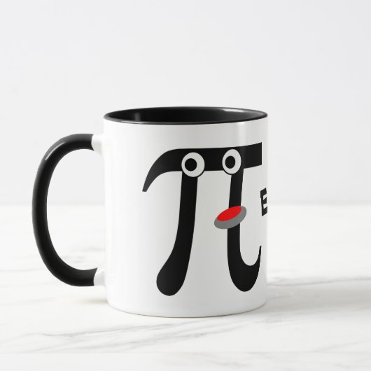 Smiling Eats Pi Keramische Mok (Links)