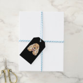 Smiling English Cocker Spaniel Cadeaulabel (Met Touw)