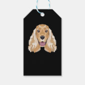 Smiling English Cocker Spaniel Cadeaulabel (Voorkant)