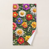 smiling floral garden washcloth description add a  bad handdoek (Handdoek)