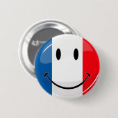 Smiling French Ronde Button 5,7 Cm (Voorkant /achterkant)