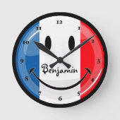 Smiling French Ronde Klok (Voorkant)