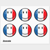 Smiling French Ronde Sticker (Vel)