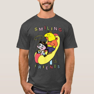 Smiling Friends Hot Dog Rodeo Western Funny Cartoo T-shirt