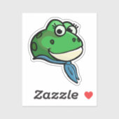 Smiling Frog Sticker (Vel)