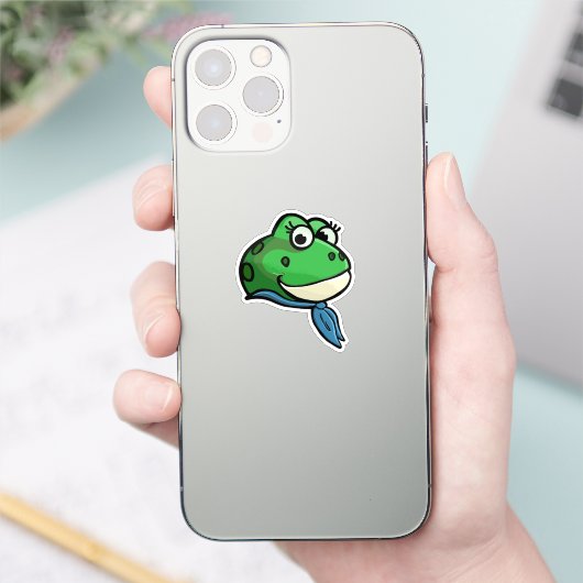 Smiling Frog Sticker (Telefoon)