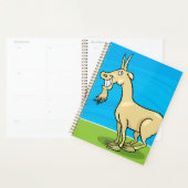 Smiling Goat Cartoon Farm Animal Planner (Display)