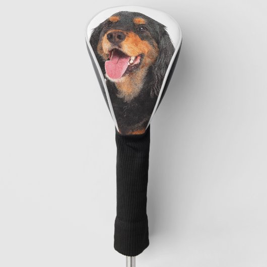 Smiling Gordon Setter Dog Golfheadcover (Voorkant)