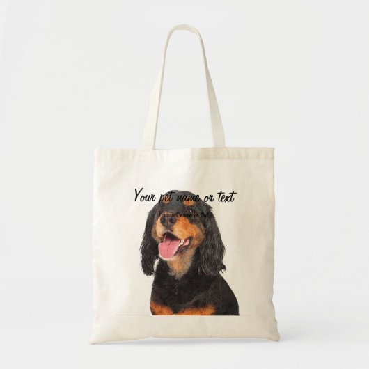 Smiling Gordon Setter Dog Tote Bag (Voorkant)