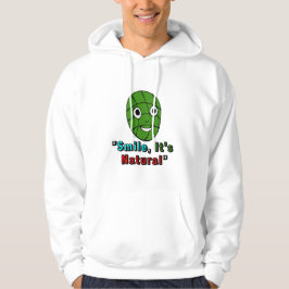 "Smiling Green Mask - Schattigee Cartoon Face Natu Hoodie