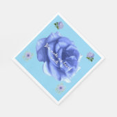 Smiling heart baby blue servet (Hoek)