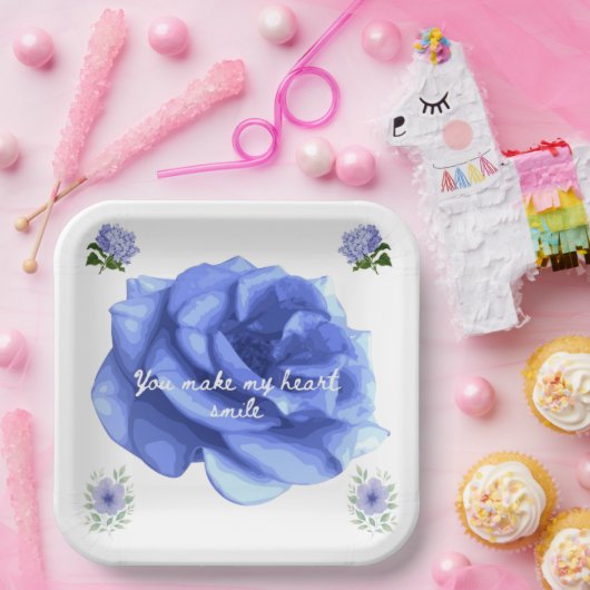 Smiling heart papieren bordje (Feest)