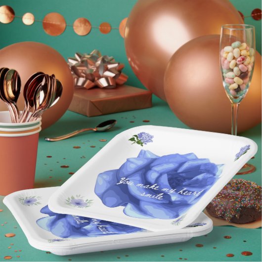 Smiling heart papieren bordje (Multi)