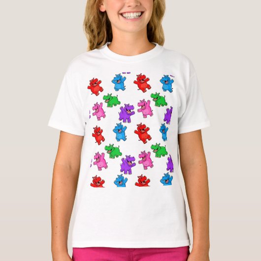 Smiling Hippo T-shirt (Voorkant)