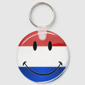 Smiling Holland, Nederlandse vlag Sleutelhanger (Voorkant)