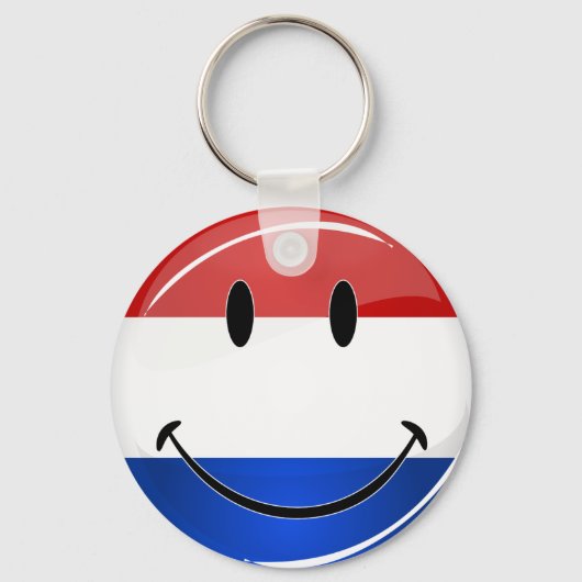 Smiling Holland, Nederlandse vlag Sleutelhanger (Voorkant)