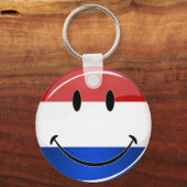 Smiling Holland, Nederlandse vlag Sleutelhanger (Voorkant)
