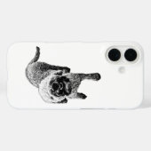 Smiling Lagotto Case – Curly Dog Stride (Achterkant (horizontaal))