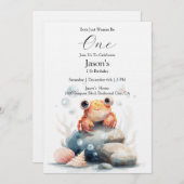 Smiling Little Crab by the Seashore Kaart (Voorkant / Achterkant)