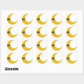 Smiling Moon Sleep Tracker Journal Sticker sheet (Vel)