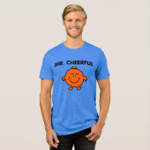 Smiling Mr. Cheerful Tri-Blend Shirt (Voorkant volledig)