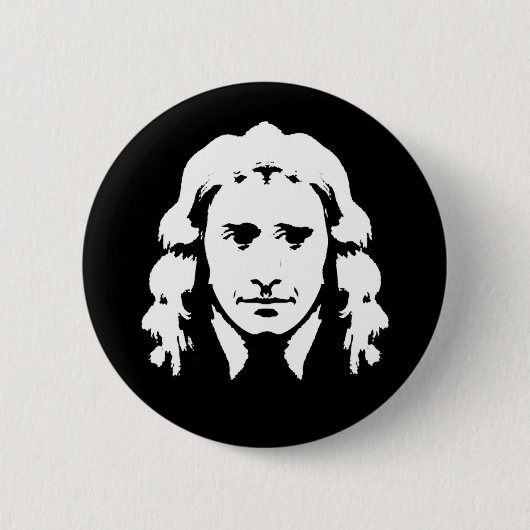 Smiling Newton Ronde Button 5,7 Cm (Voorkant)