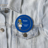 Smiling Nurse Button to Customize (In situ)