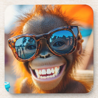 Smiling Oranguthan Bier Onderzetter