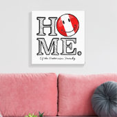 Smiling Peruvian Flag | House Warmer Canvas Afdruk (Insitu (Woonkamer))