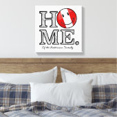 Smiling Peruvian Flag | House Warmer Canvas Afdruk (Insitu (Slaapkamer))