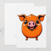 Smiling Pig Art Kaart (Voorkant / Achterkant)