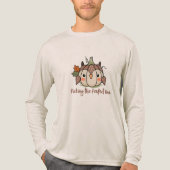 Smiling Pumpkin Sparrow Design Tri-Blend Shirt (Voorkant volledig)