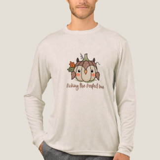 Smiling Pumpkin Sparrow Design Tri-Blend Shirt
